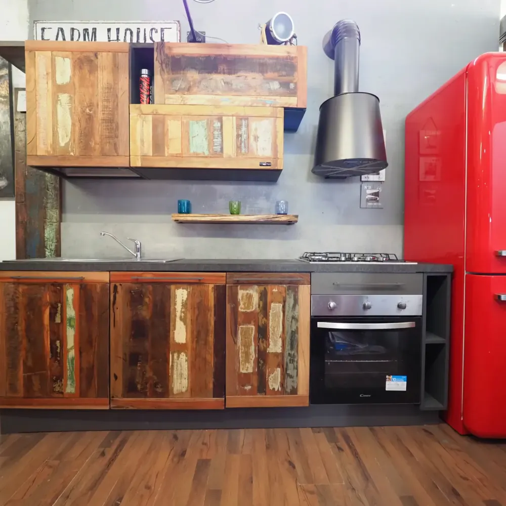 Nuovi Mondi Collection Cucina a prezzo scontato lineare industriale Cucina modello recicle industrial - Cucine Lineari