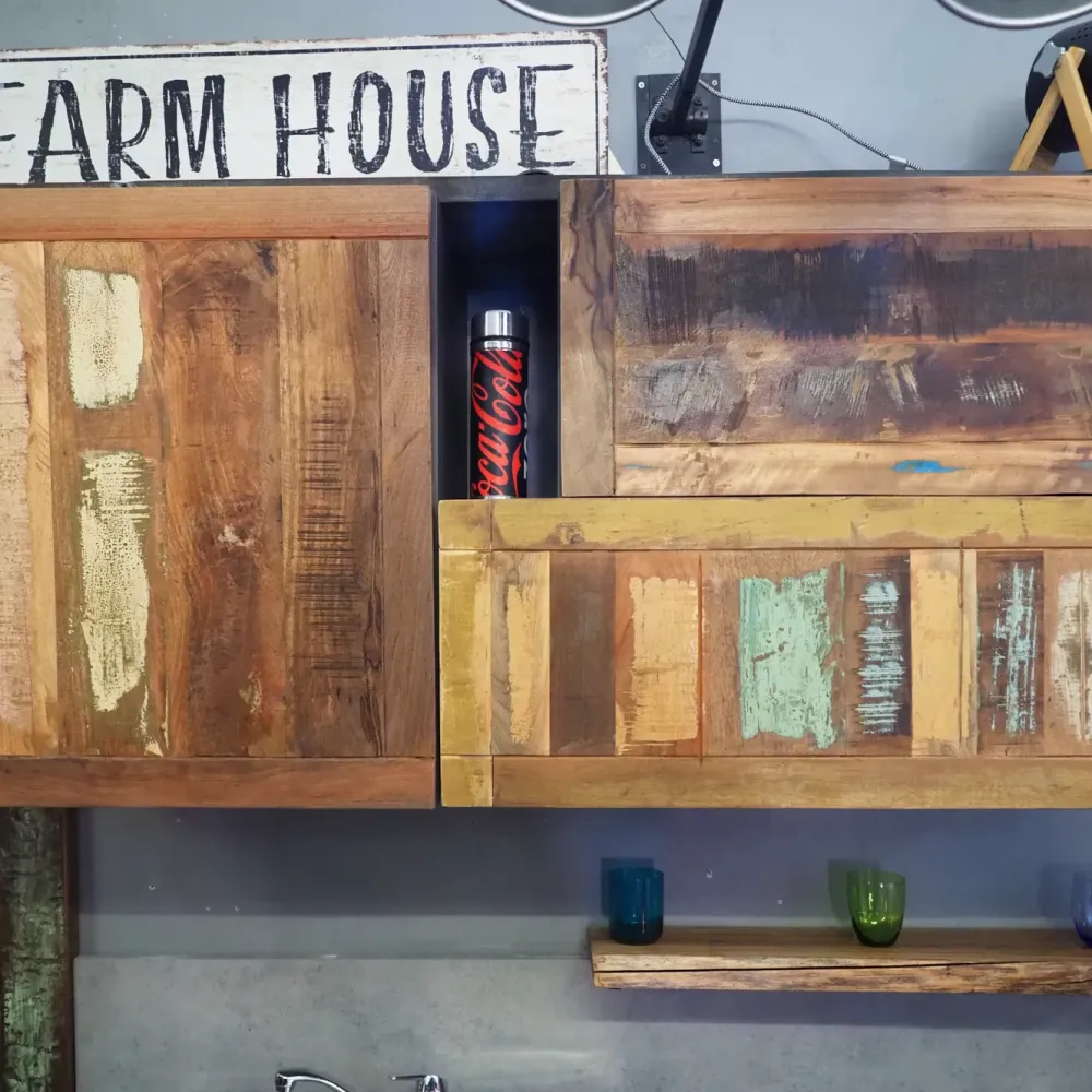 Nuovi Mondi Collection Cucina a prezzo scontato lineare industriale Cucina modello recicle industrial - Cucine Lineari