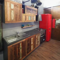 Nuovi Mondi Collection Cucina a prezzo scontato lineare industriale Cucina modello recicle industrial - Cucine Lineari