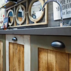 Cucina a prezzo scontato lineare provenzale Cucina nordic vintage style in legno^Nuovi Mondi Collection Discount