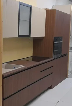 Giannei Cucina a prezzo scontato lineare moderna Nexus tabacco- Cucine Lineari|Cucine Moderne