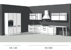 Cucina ad angolo americano Domino industriale Primacucine a prezzo ribassato^Prima Cucine Best