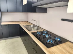 CUCINA ad angolo Laccato nero SCONTATA 65%^Ar-Due Online