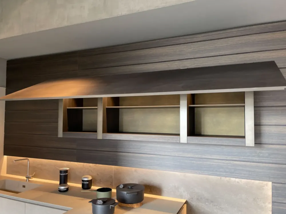 Cucina ad angolo design grigia Mh6 a soli 22600 Euro^Modulnova Best