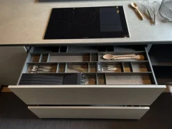 Cucina ad angolo design grigia Mh6 a soli 22600 Euro^Modulnova Best