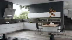 Cucina ad angolo design K18 lucida a prezzo scontato^Antares