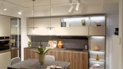 Scavolini Cucina ad angolo design tortora Formalia a soli 16900 Euro- Cucine Ad Angolo|Cucine Design