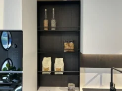 Cucina ad angolo in laccata opaco bianca Infinty a prezzo ribassato^Stosa Hot