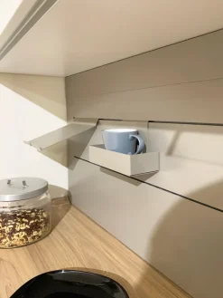 Hot Cucina ad angolo in laccata opaco rovere chiaro Pura a prezzo scontato Cucine Ad Angolo|Cucine Design