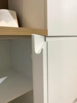 Hot Cucina ad angolo in laccata opaco rovere chiaro Pura a prezzo scontato Cucine Ad Angolo|Cucine Design