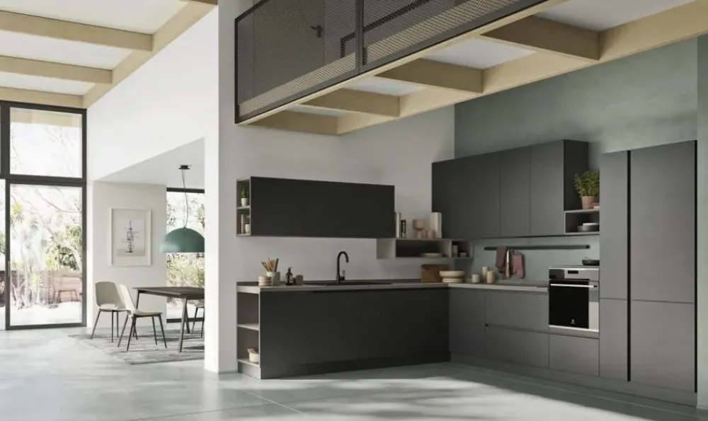 Cucina ad angolo in laminato opaco a prezzo ribassato 35%^Ar-Tre Best