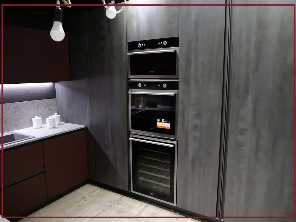 Cucina ad angolo in legno altri colori Kalì quadra a prezzo ribassato^Arredo3 Online