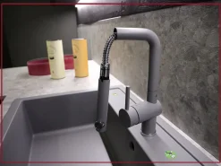 Cucina ad angolo in legno altri colori Kalì quadra a prezzo ribassato^Arredo3 Online