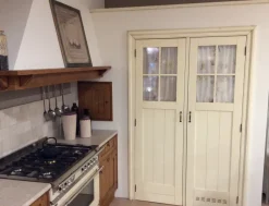 Sale Cucina ad angolo in legno rovere chiaro Rovere a prezzo ribassato Cucine Ad Angolo
