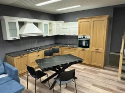 Sale Cucina ad angolo in legno rovere chiaro Time a prezzo ribassato Cucine Ad Angolo|Cucine Moderne