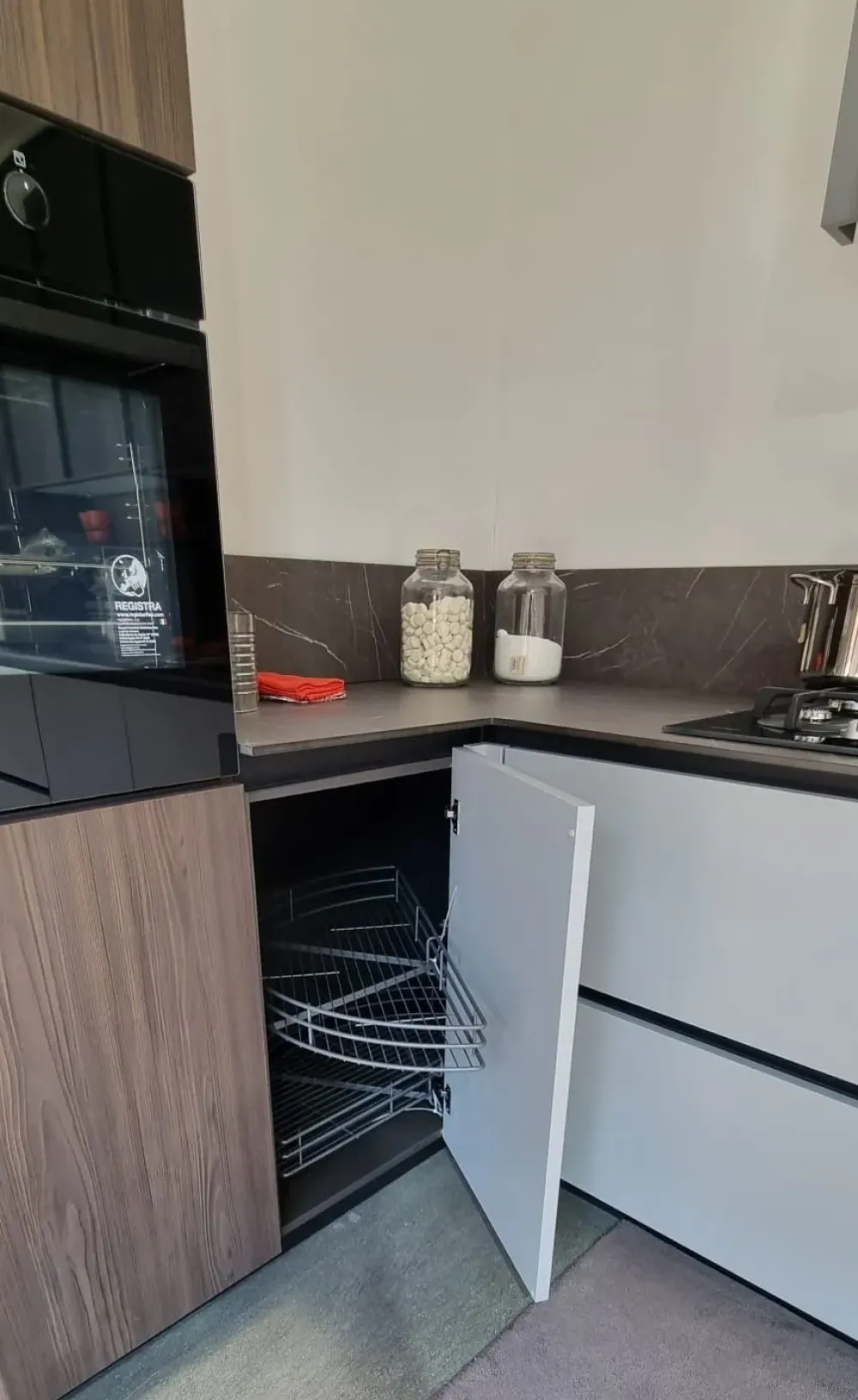 Stosa Cucina ad angolo in polimerico opaco altri colori Metropolis a prezzo scontato- Cucine Ad Angolo|Cucine Moderne