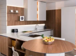 Cucina ad angolo moderna tortora Plan 01 outlet a soli 24790 Euro^Diotti.com Online