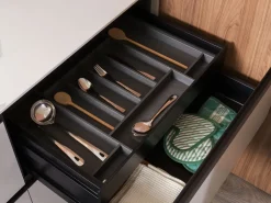 Cucina ad angolo moderna tortora Plan 01 outlet a soli 24790 Euro^Diotti.com Online