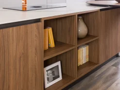 Cucina ad angolo moderna tortora Plan 01 outlet a soli 24790 Euro^Diotti.com Online