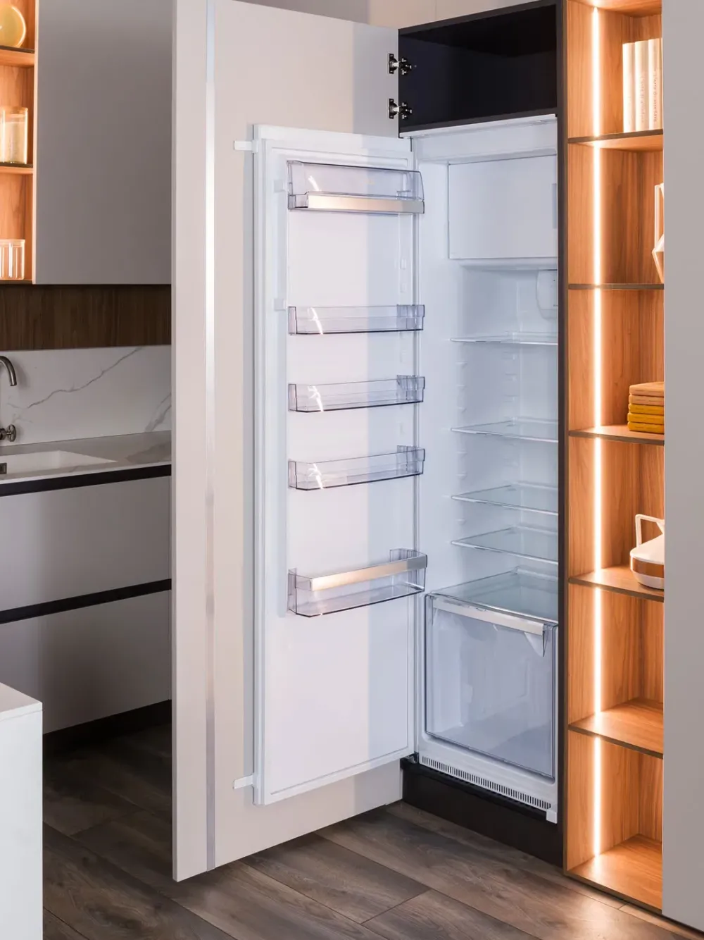 Cucina ad angolo moderna tortora Plan 01 outlet a soli 24790 Euro^Diotti.com Online