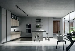 Clearance Cucina ad angolo moderna grigia Round3 Cucine Ad Angolo|Cucine Moderne