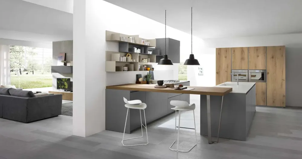 Cucina ad isola in laccata opaco a prezzo scontato 36%^Antares Discount