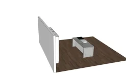 Cucina ad isola in laminato materico bianca Bea a prezzo scontato^Cucine Store Clearance