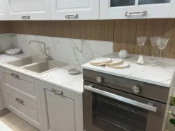 Outlet Cucina Aisha classica tortora ad angolo scontata 55% Cucine Ad Angolo