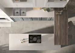 Essebi Cucina Alba classica azzurra ad isola scontata 38%- Cucine Ad Isola