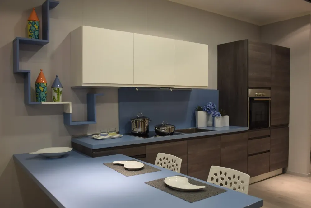 Clearance Cucina altri colori design lineare Smile in Offerta Outlet Cucine Lineari|Cucine Design