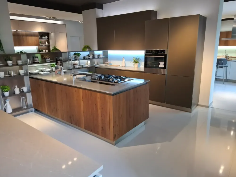 Veneta Cucine Cucina altri colori design con penisola Riflex a soli 9900 Euro- Cucine Con Penisola|Cucine Design
