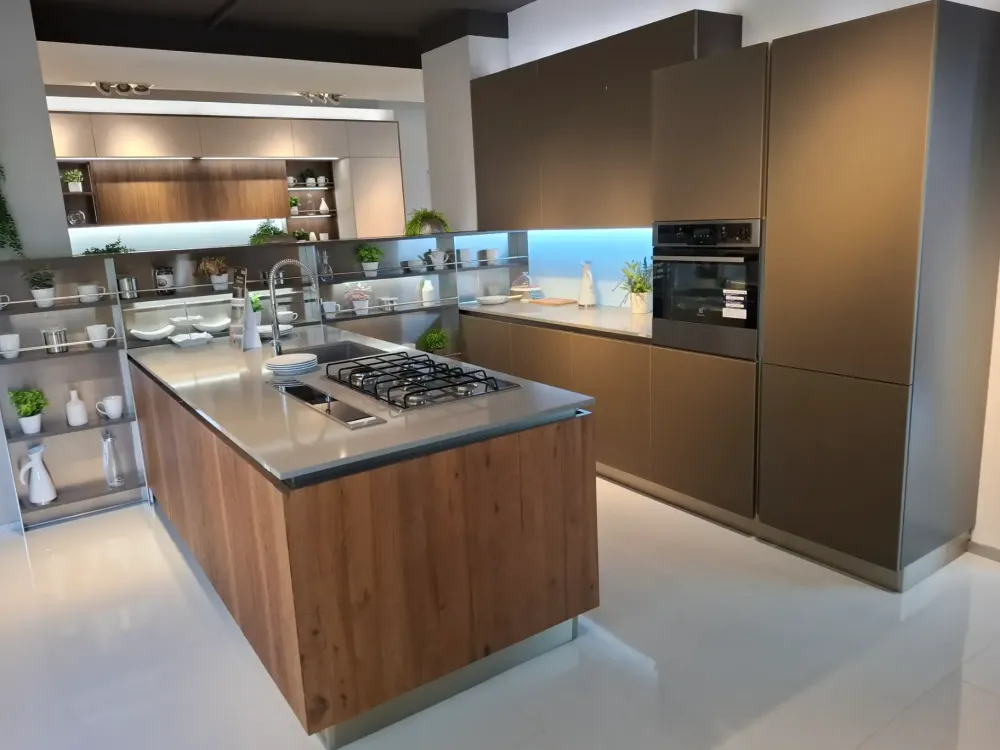 Veneta Cucine Cucina altri colori design con penisola Riflex a soli 9900 Euro- Cucine Con Penisola|Cucine Design
