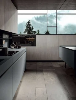 Cucina altri colori design con penisola Emporio dj^Dibiesse