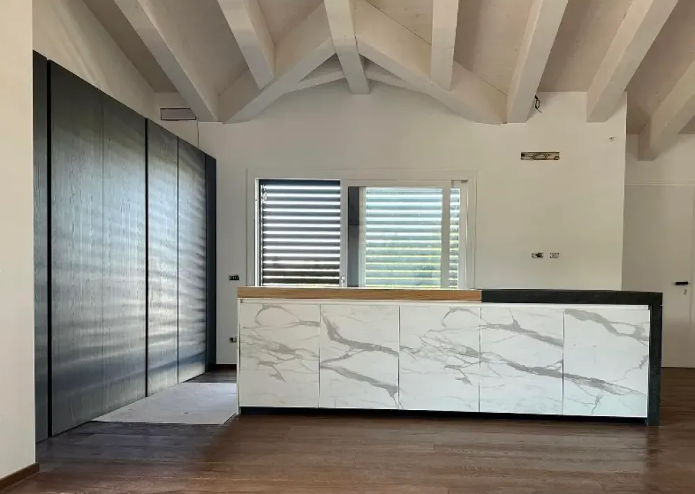 Binova Cucina altri colori design con isola Bluna luxury scontata- Cucine Ad Isola|Cucine Design