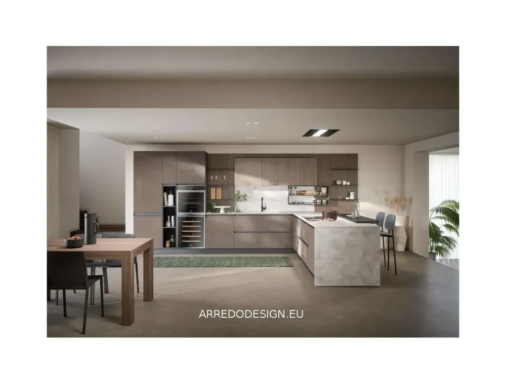 Online Cucina altri colori moderna con penisola Hera scontata Cucine Con Penisola|Cucine Moderne