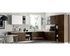 Artigianale Cucina altri colori moderna ad angolo Pd11 * in Offerta Outlet- Cucine Ad Angolo|Cucine Moderne