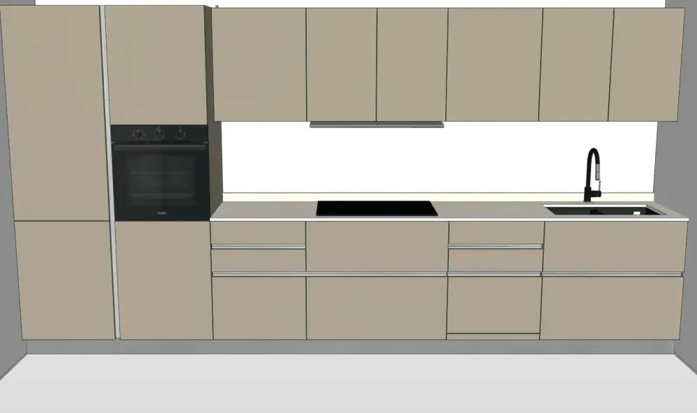 Cucina altri colori moderna Iconica 05 scontata^Veneta Cucine Online