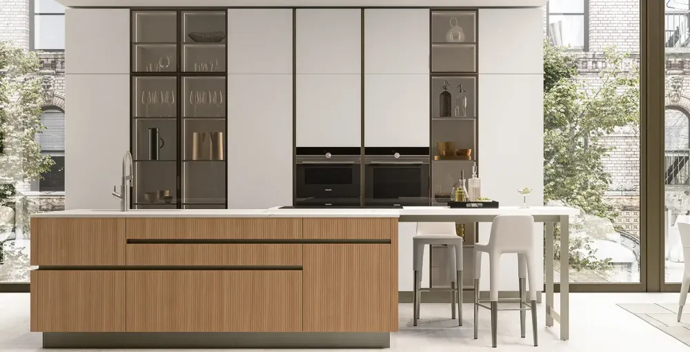 Cucina altri colori moderna Iconica 05 scontata^Veneta Cucine Online