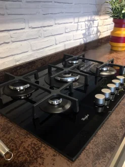 Cucina altri colori moderna ad angolo Clover bridge in Offerta Outlet^Lube Cucine Best