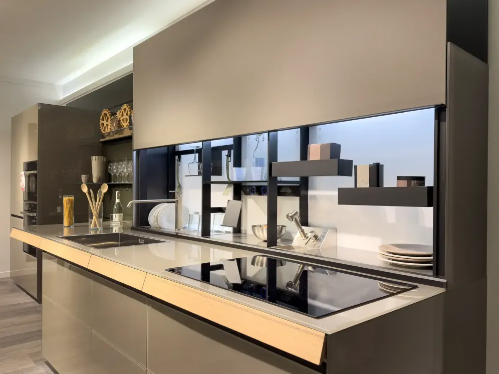 Valcucine Cucina altri colori moderna lineare Genius loci con air logica scontata- Cucine Lineari|Cucine Moderne