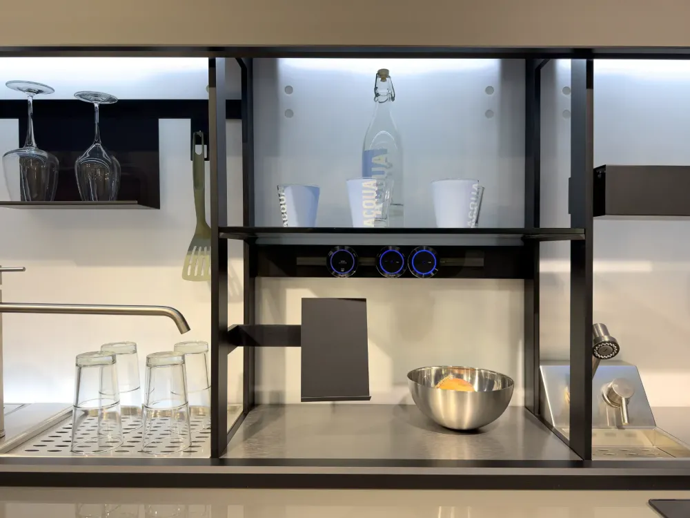 Valcucine Cucina altri colori moderna lineare Genius loci con air logica scontata- Cucine Lineari|Cucine Moderne