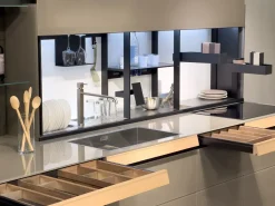 Valcucine Cucina altri colori moderna lineare Genius loci con air logica scontata- Cucine Lineari|Cucine Moderne