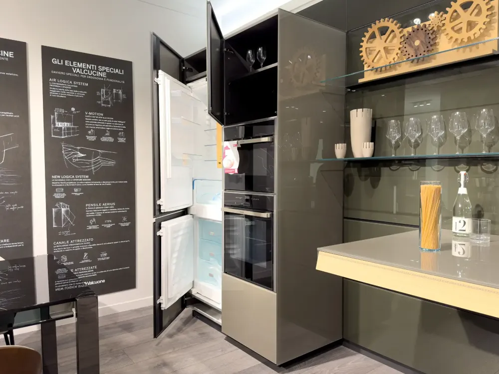 Valcucine Cucina altri colori moderna lineare Genius loci con air logica scontata- Cucine Lineari|Cucine Moderne