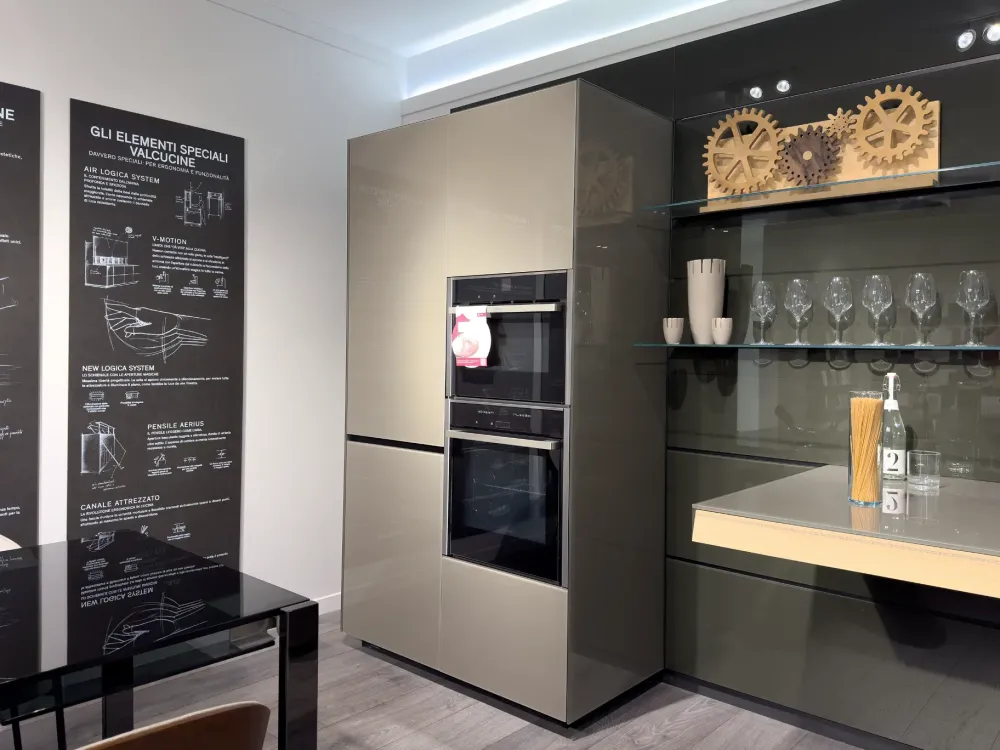 Valcucine Cucina altri colori moderna lineare Genius loci con air logica scontata- Cucine Lineari|Cucine Moderne