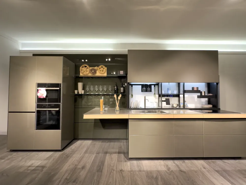 Valcucine Cucina altri colori moderna lineare Genius loci con air logica scontata- Cucine Lineari|Cucine Moderne