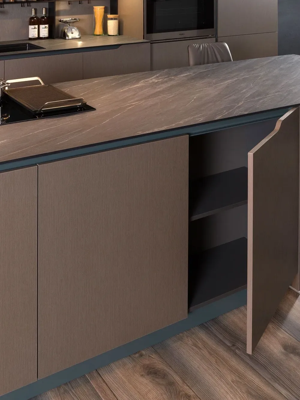 Diotti.com Cucina altri colori moderna con isola Klab 07 outlet a soli 18190 Euro- Cucine Ad Isola|Cucine Moderne