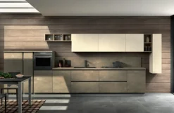 Cucina altri colori moderna lineare Stella ossido in Offerta Outlet Cucine Lineari|Cucine Moderne
