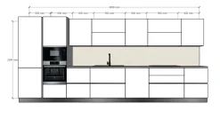 Cucina altri colori moderna con isola Emporio^Dibiesse Best