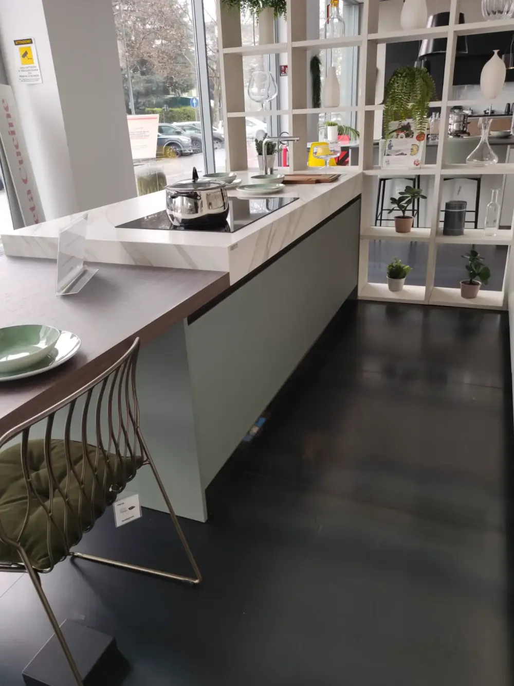 Veneta Cucine Cucina altri colori moderna con penisola Start time soft e riflex- Cucine Con Penisola|Cucine Moderne