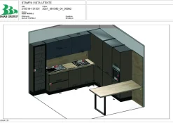 Cucina altri colori moderna ad angolo Tropea dm0683 in Offerta Outlet Cucine Ad Angolo|Cucine Moderne